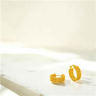 22 Ayar Altın Dorika Küpe  -  0191816