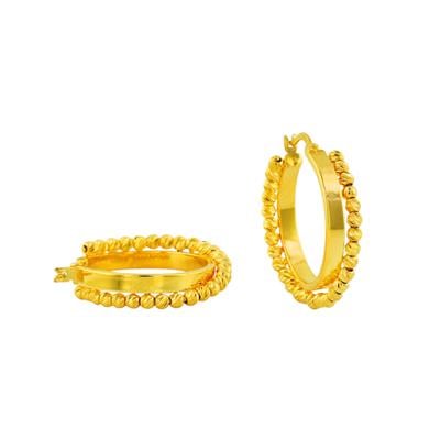 22 Ayar Altın Dorika Küpe  -  0194553