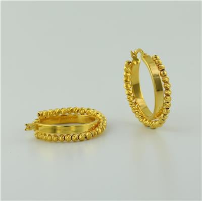 22 Ayar Altın Dorika Küpe  -  0194553