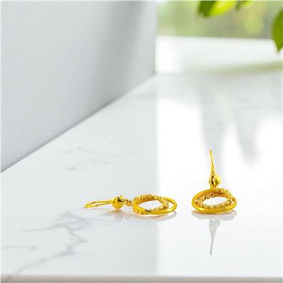 22 Ayar Altın Dorika Küpe  -  0194559