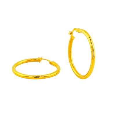 22 Ayar Altın Halka Küpe  -  0194327