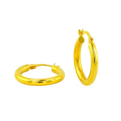 22 Ayar Altın Halka Küpe  -  0194329