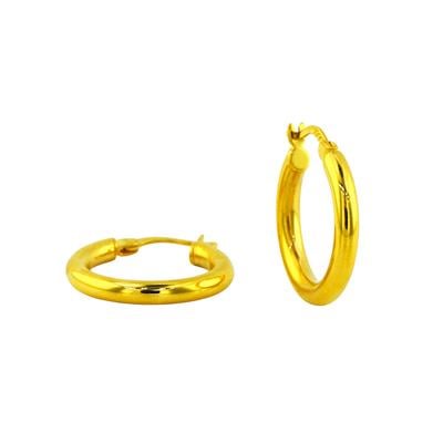 22 Ayar Altın Halka Küpe  -  0194572