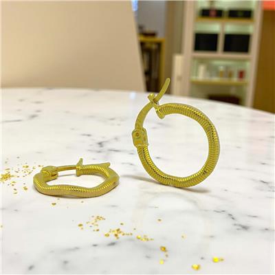 22 Ayar Altın Halka Küpe  -  K224573