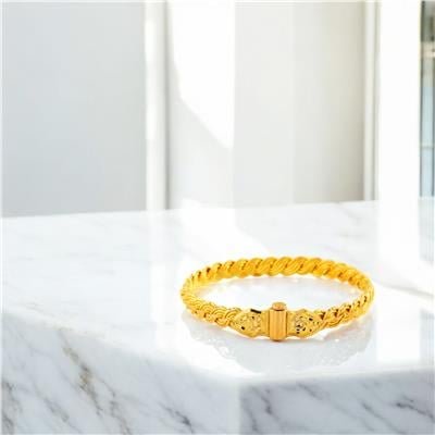 22 Ayar Altın Kilitli Bilezik  -  0204966