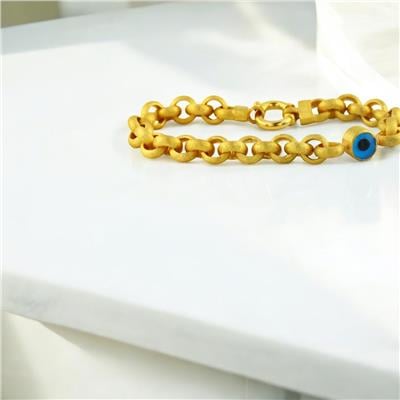 22 Ayar Altın Nazar Boncuklu Bileklik  -  0202803