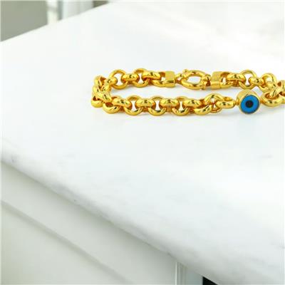 22 Ayar Altın Nazar Boncuklu Bileklik  -  0202804