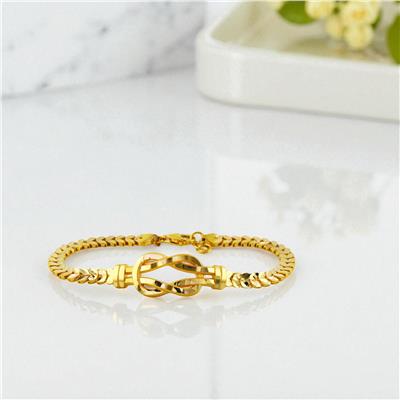 22 Ayar Altın Tasarım Bileklik  -  0199452