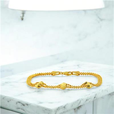 22 Ayar Altın Tasarım Bileklik  -  0201825