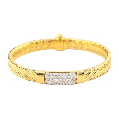 22 Ayar Altın Tasarım Bilezik  -  0180233