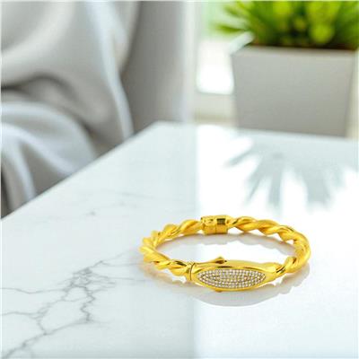 22 Ayar Altın Tasarım Bilezik  -  0197537