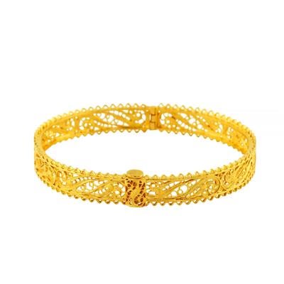 22 Ayar Altın Tasarım Bilezik  -  0206271