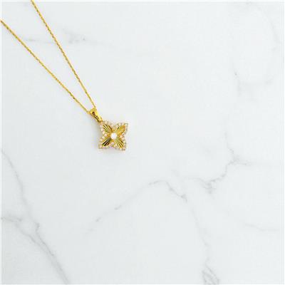 22 Ayar Altın Tasarım Kolye  -  0197696