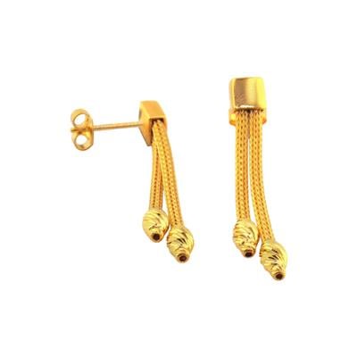 22 Ayar Altın Tasarım Küpe  -  0182200