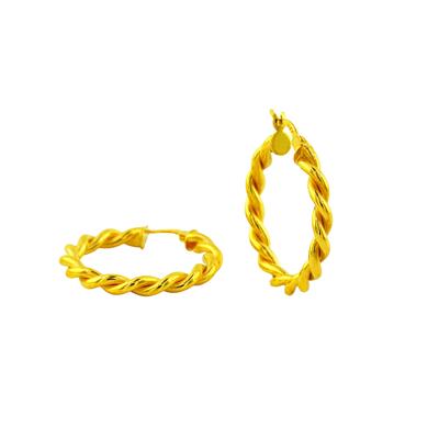 22 Ayar Altın Tasarım Küpe  -  0194555