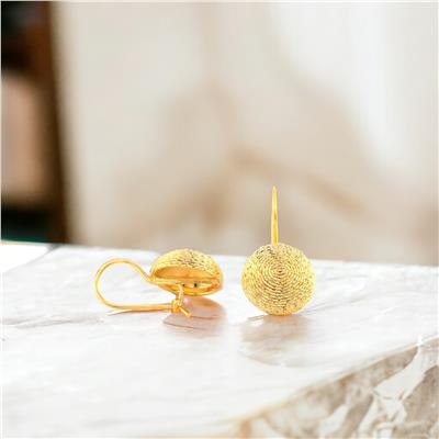 22 Ayar Altın Tasarım Küpe  -  F001593