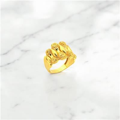 22 Ayar Altın Tasarım Yüzük  -  0180558