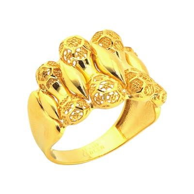 22 Ayar Altın Tasarım Yüzük  -  0180558