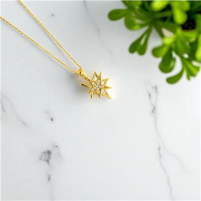 22 Ayar Altın Yıldızlı Kolye  -  0197693
