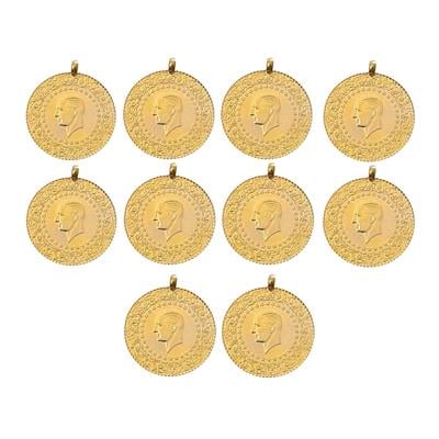 Eski Tarihli 10 Adet Çeyrek Altın