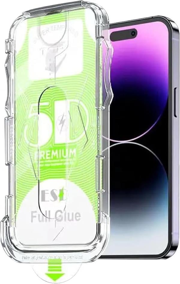 İ-STONE MAGIC GLASS IPHONE 14 PRO MAX UYUMLU FULL PLATİNUM OTOMATİK APARATLI KIRILMAZ CAM/EKRAN KORUYUCU
