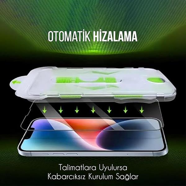 İ-STONE MAGIC GLASS IPHONE 15 PLUS UYUMLU FULL PLATİNUM OTOMATİK APARATLI KIRILMAZ CAM/EKRAN KORUYUCU