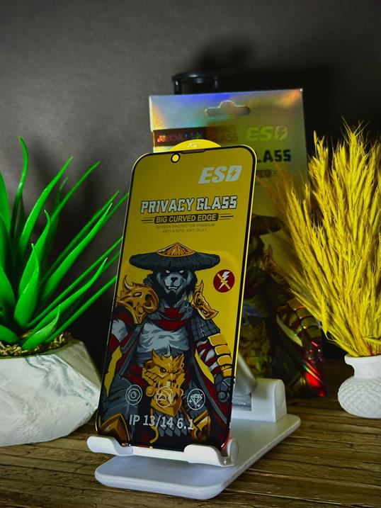 i-STONE PRIVACY (HAYALET) - ANTI DUST/STATIC FULL GLASS EKRAN KORUYUCU - IPHONE 5/5S/SE