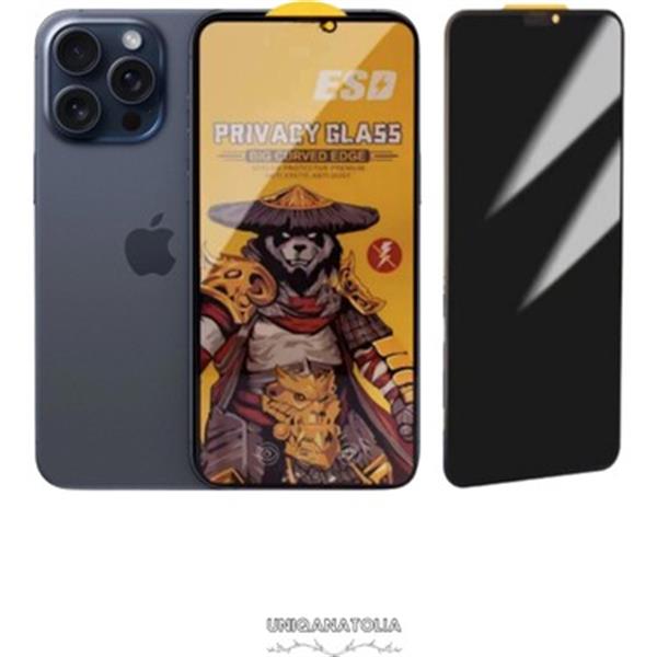 i-STONE PRIVACY (HAYALET) - ANTI DUST/STATIC FULL GLASS EKRAN KORUYUCU - IPHONE 12 MINI