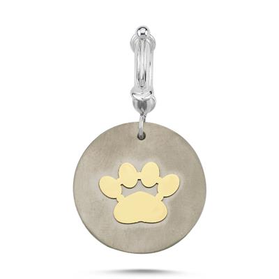 Altın Pati Detaylı Titanyum Charm