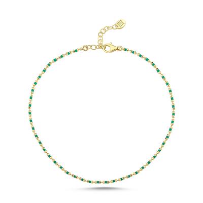 Candy Crush Renkli Mineli Altın Halhal