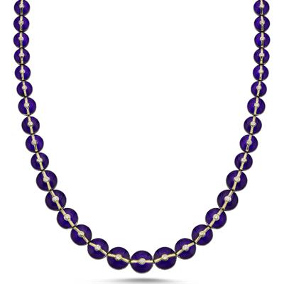 Enamelled Mini Multi Diamond Buttons Necklace