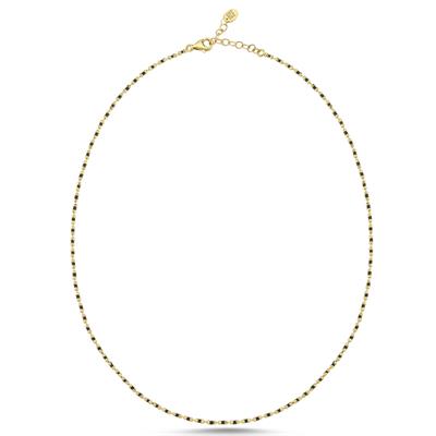 Candy Crush Renkli Mineli Altın Kolye