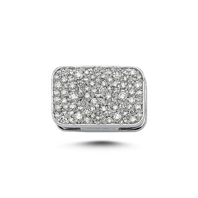ECCE Rectangular Diamond Charm