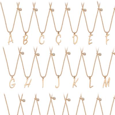 Harfli Tohum Pırlantalı Kolyeler