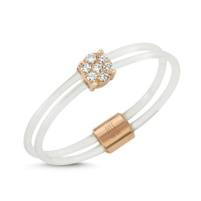 Invisible Yuvarlak Pave Pırlanta Yüzük