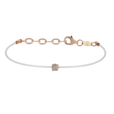 Invisible Yuvarlak Pave Pırlanta Bileklik