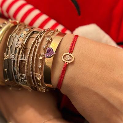 Mini Kalp İp Bileklik