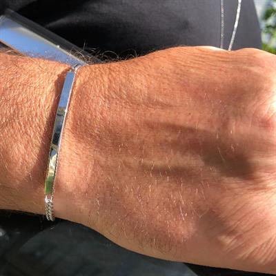 Name Tag Erkek Zincir Bileklik