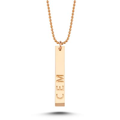 ECCE Name Tag Single Chain Necklace