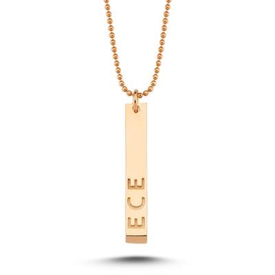 ECCE Name Tag Single Chain Necklace