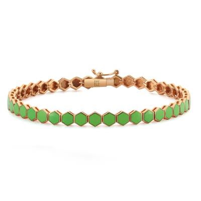 Renkli Mineli Altın Gökkuşağı Bileklik