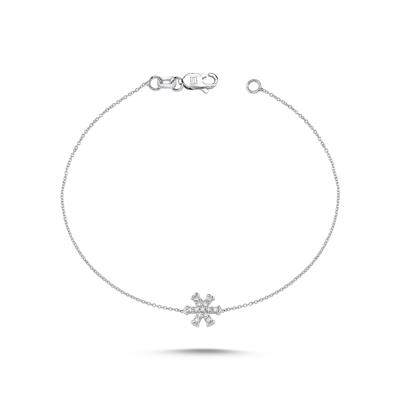 Kar Tanesi Pırlantalı Bileklik