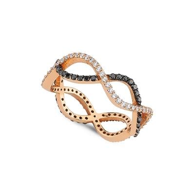 ECCE Sonsuz Dalga Pırlantalı Yüzük