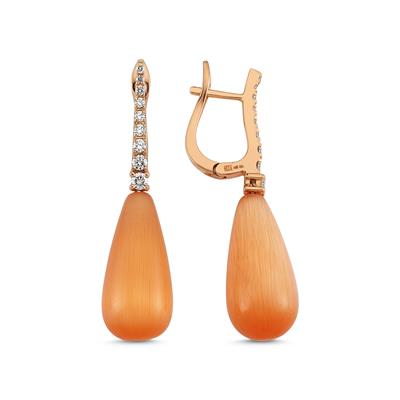 ECCE Orange Bon Bon Diamond Earring