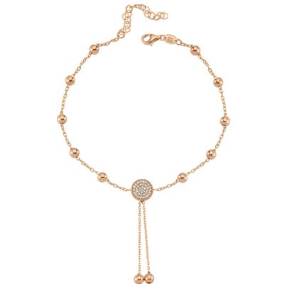 Yuvarlak Pave Pırlantalı Halhal