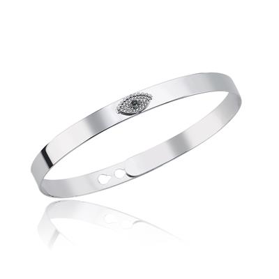 Göz Pırlantalı Kelepçe Bileklik