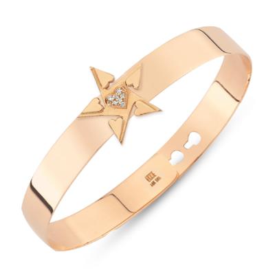 Happy Star Heart Diamond Bangle