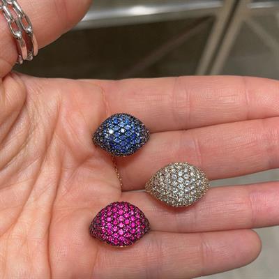 Full Pink Sapphire Chevalier Ring