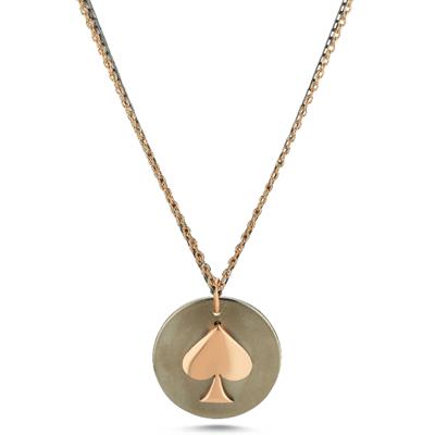 Maça Kızı Düz Altın Kolye