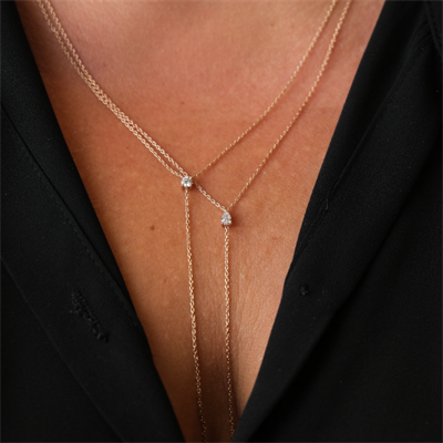 Drop Diamond Necklace